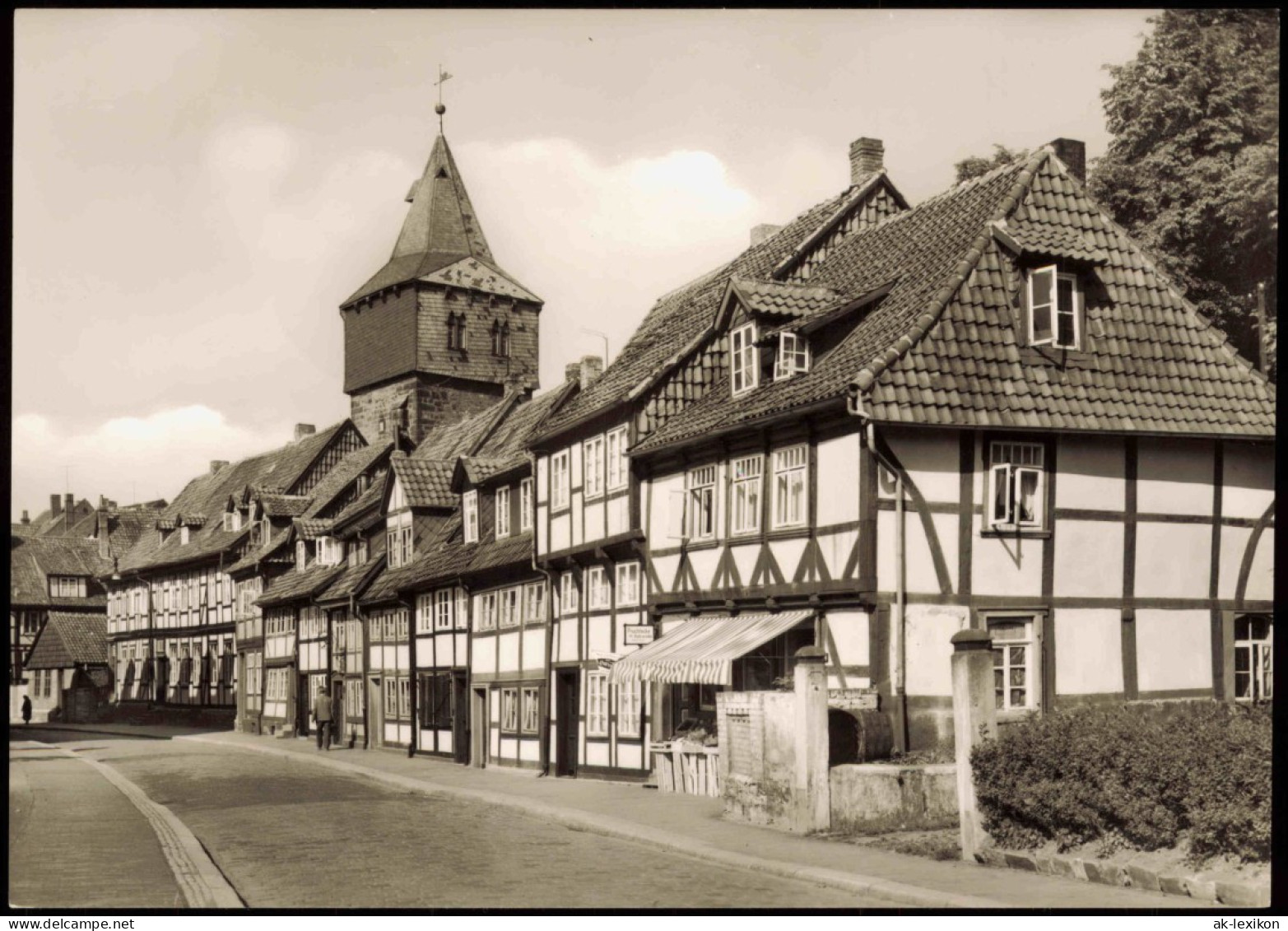 Hildesheim Stadtteilansicht, Fachwerkhäuser Lappenberg Mit Kehrwiederturm 1961 - Hildesheim