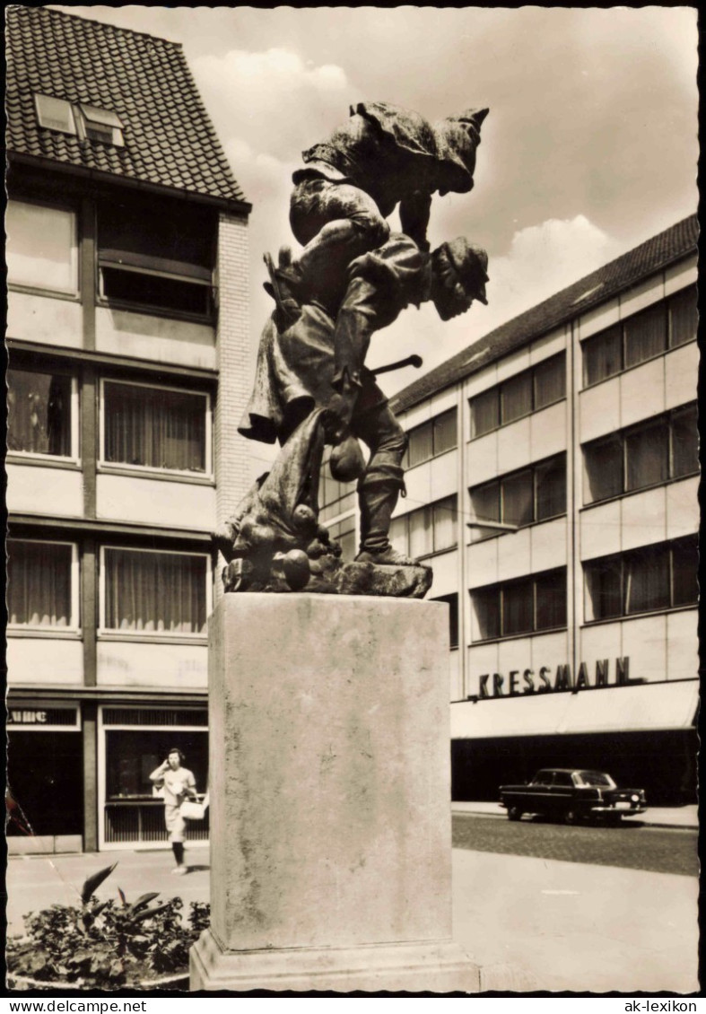 Ansichtskarte Hildesheim Ortsansicht, Denkmal, Der „Huckup" 1963 - Hildesheim