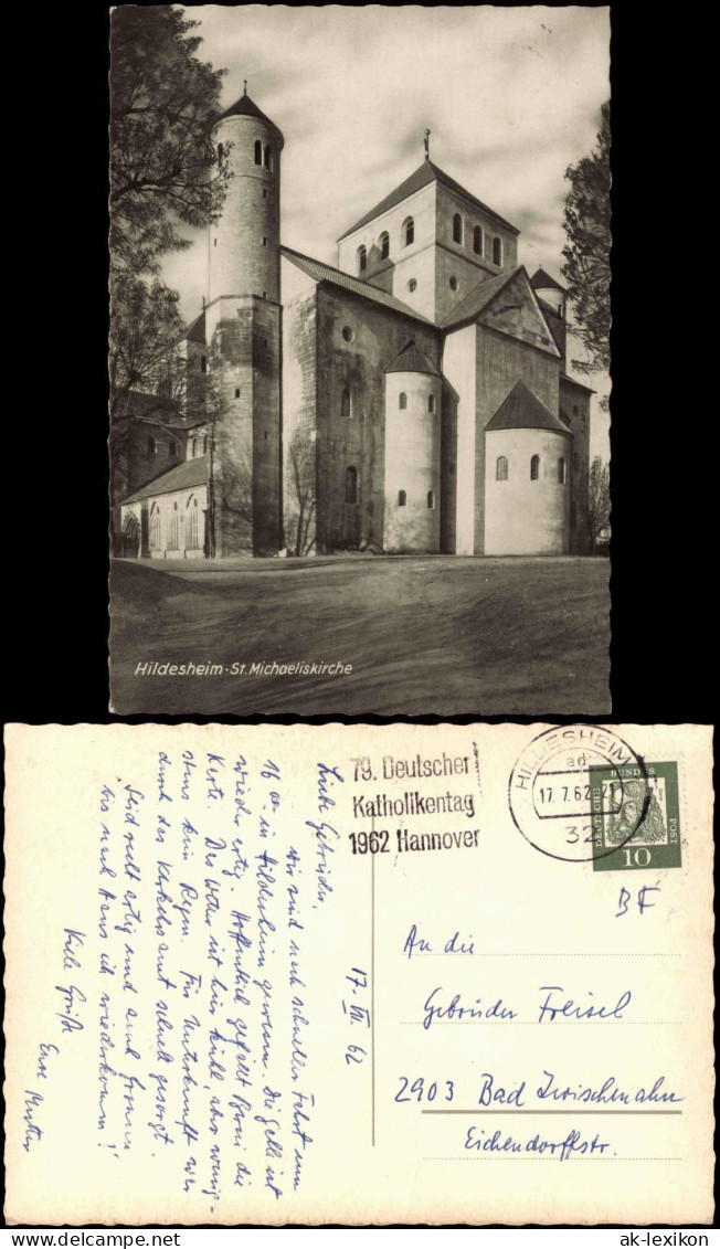 Ansichtskarte Hildesheim Außenansicht Kirche St. Michaeliskirche 1962 - Hildesheim