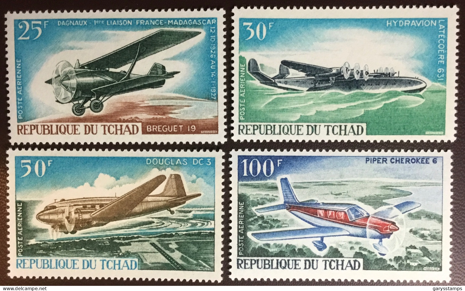 Chad Tchad 1967 Air Tchad Anniversary Aircraft MNH - Tschad (1960-...)