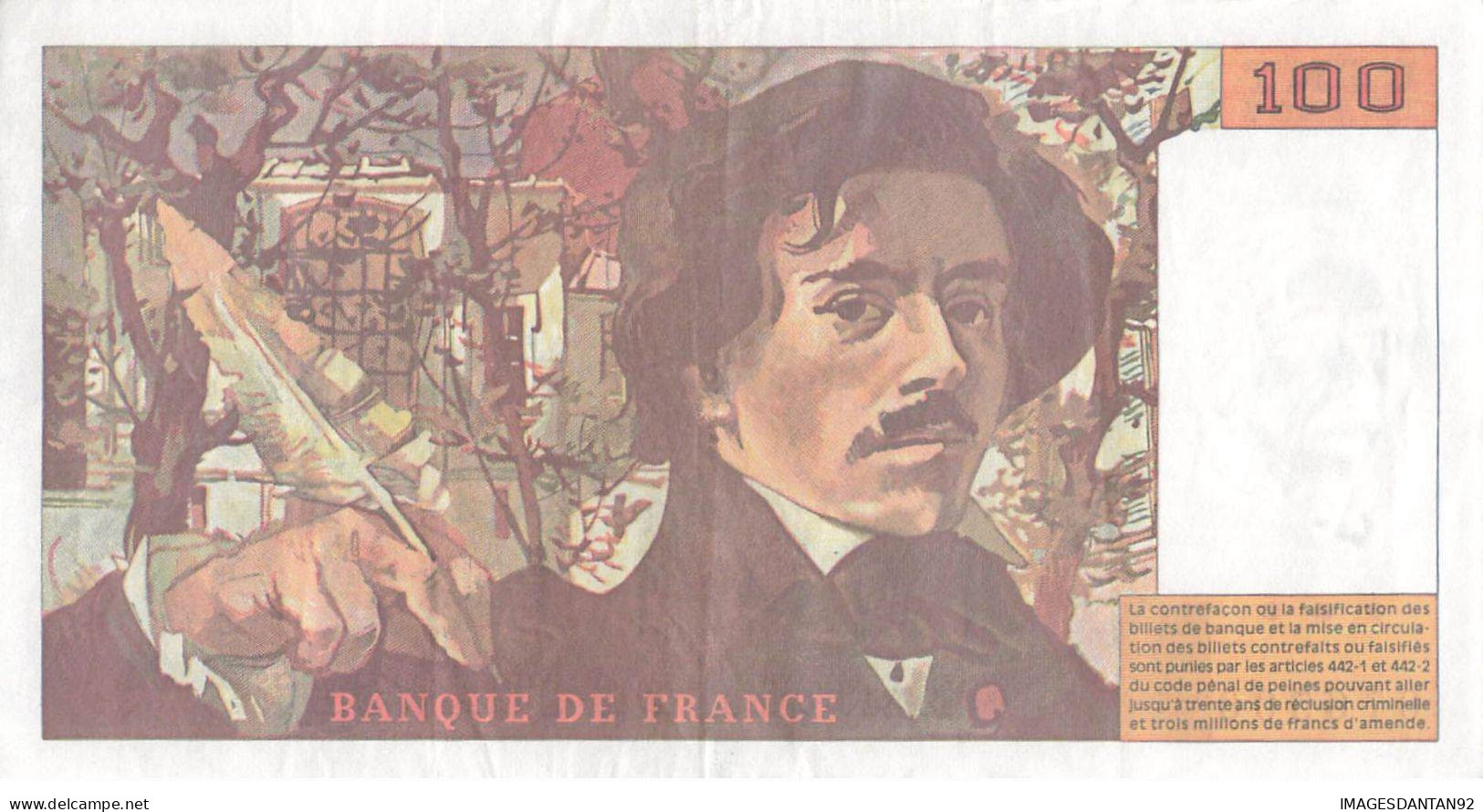 100 Francs DELACROIX 1994 - 100 F 1978-1995 ''Delacroix''