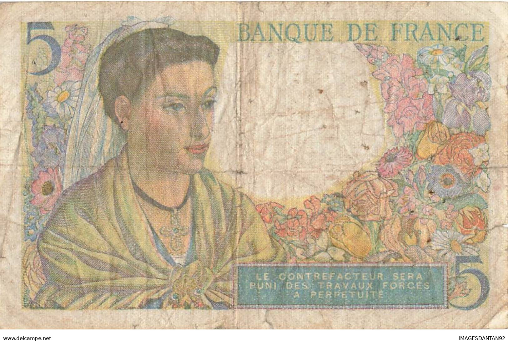 5 Francs BERGER X 3 1943 ET 1945 - 5 F 1943-1947 ''Berger''