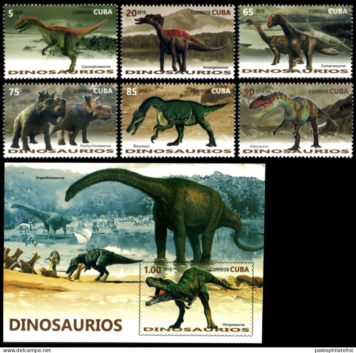 2016 "Dinosaurs", Prehistoric Animals - Préhistoriques