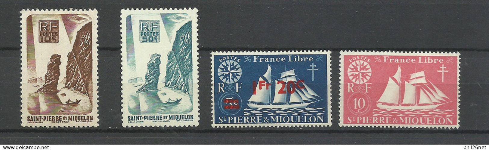 Saint Pierre Et Miquelon SPM N°325 Et 325   Neufs  * *   B/TB    Et N° 297 Et 318 Neufs * B/TB  Voir Scans  Soldé  ! ! ! - Unused Stamps