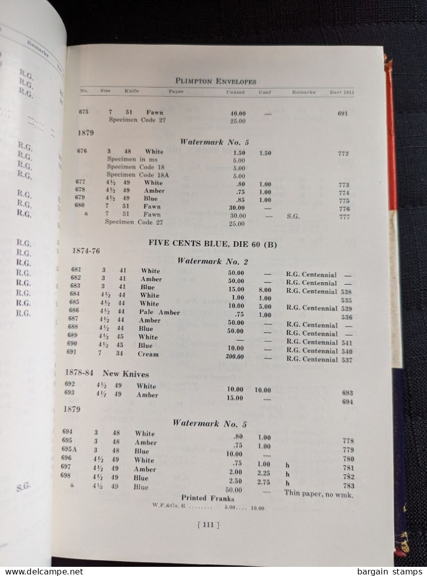 Catalogue Of United Stamped Envelopes -  Prescot Holden Thorp - Prescot Holden Thorp - 1954 - Manuali