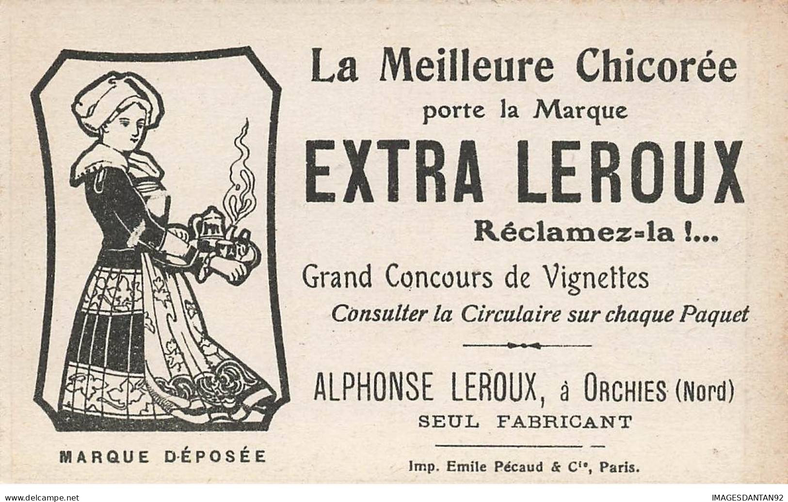 CHROMOS AG#MK1032 LA DISTRIBUTION DES PRIX MOIS JUILLET LE LION CHICOREE ALPHONSE LEROUX A ORCHIES NORD - Thee & Koffie