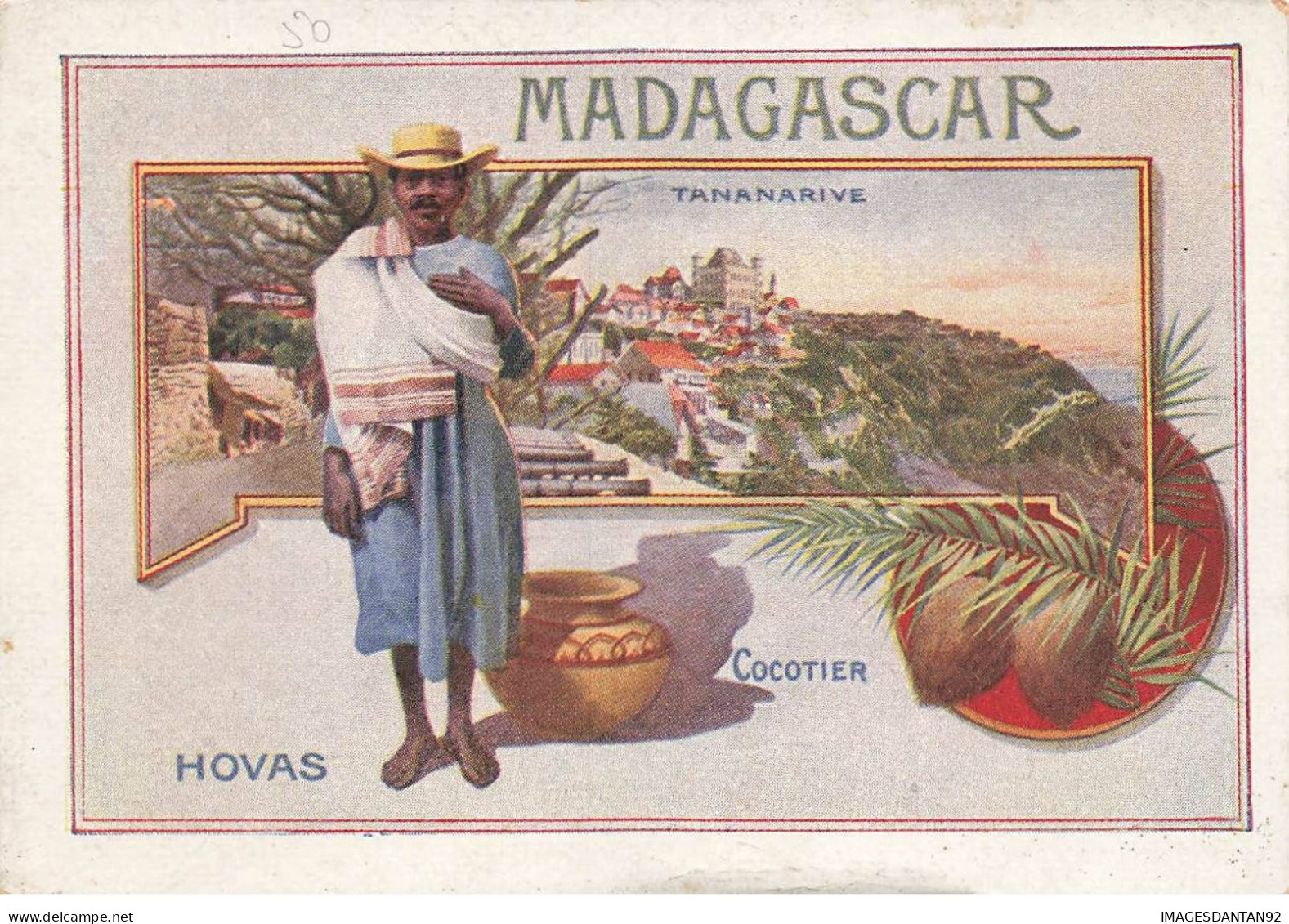 CHROMOS AG#MK1043 MADAGASCAR TANANARIVE HOVAS COCOTIER CHICOREE EXTRA LEROUX - Tea & Coffee Manufacturers