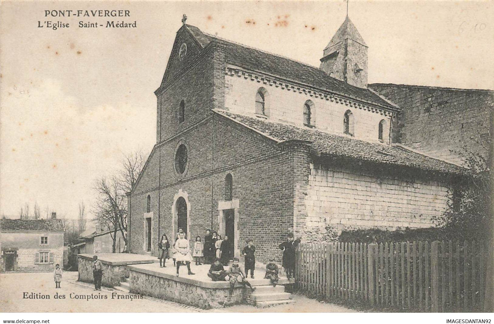 51 PONT FAVERGER AH#AL00441  L EGLISE SAINT MEDARD - Altri & Non Classificati