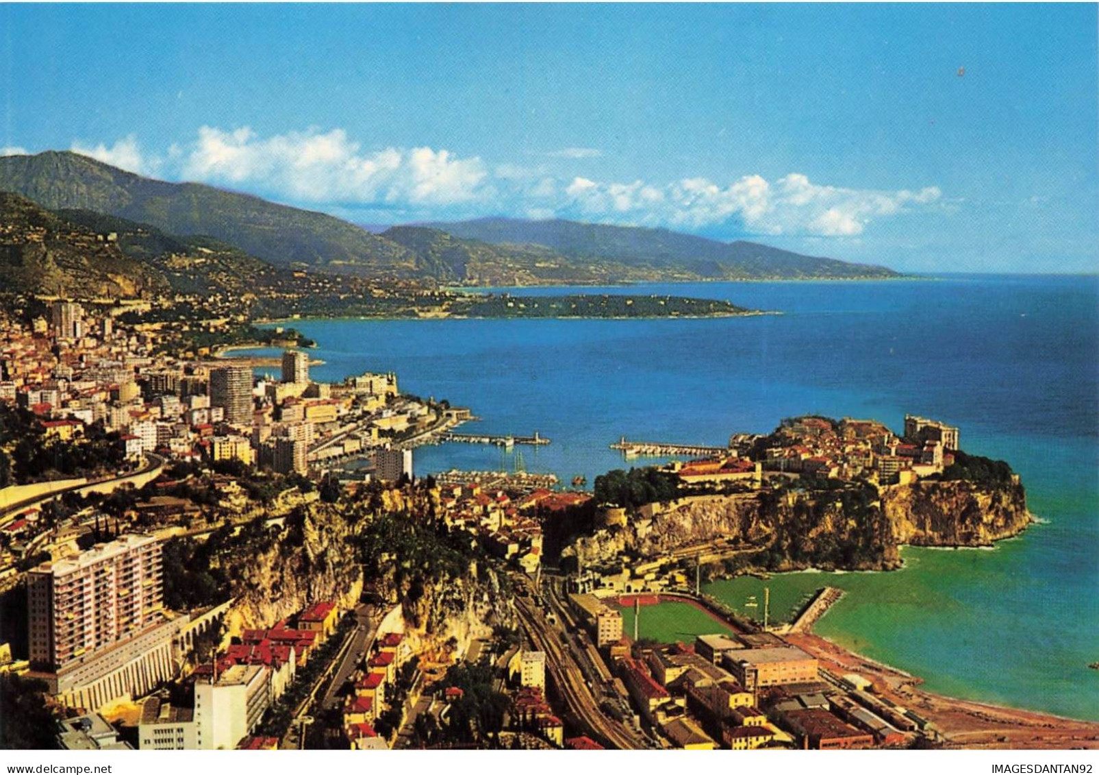 MONACO AH#AL00922 MONTE CARLO  VUE GENERALE DE MONACO  AU FOND L ITALIE - Multi-vues, Vues Panoramiques