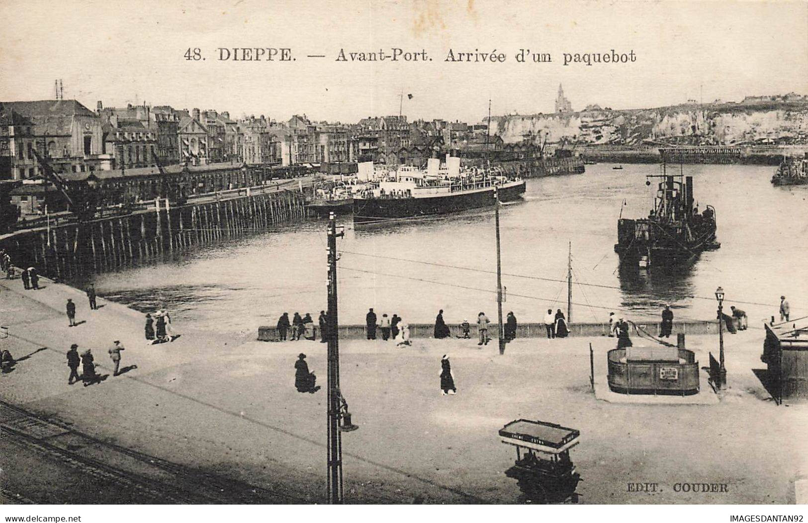 76 DIEPPE AG#MK446 AVANT PORT ARRIVEE D UN PAQUEBOT - Dieppe