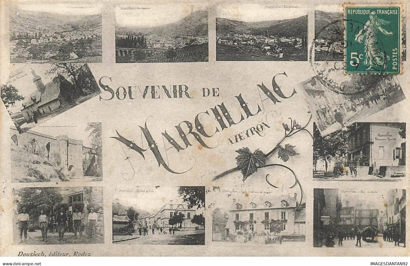 12 MARCILLAC  AH#AL0098 SOUVENIR DE MARCILLAC - Autres & Non Classés