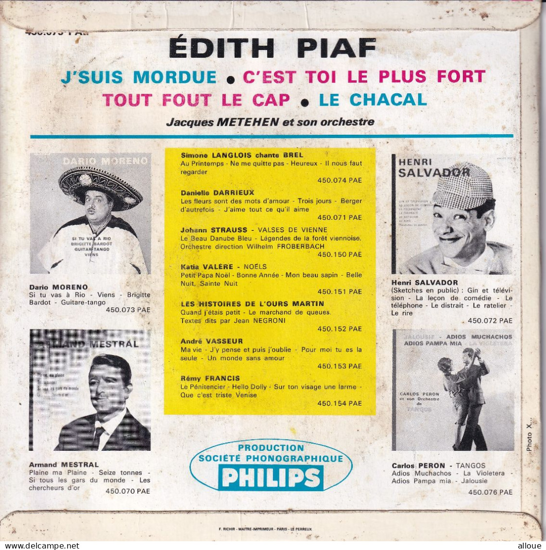 EDITH PIAF - FR EP - J'SUIS MORDUE + 3 - Andere - Franstalig