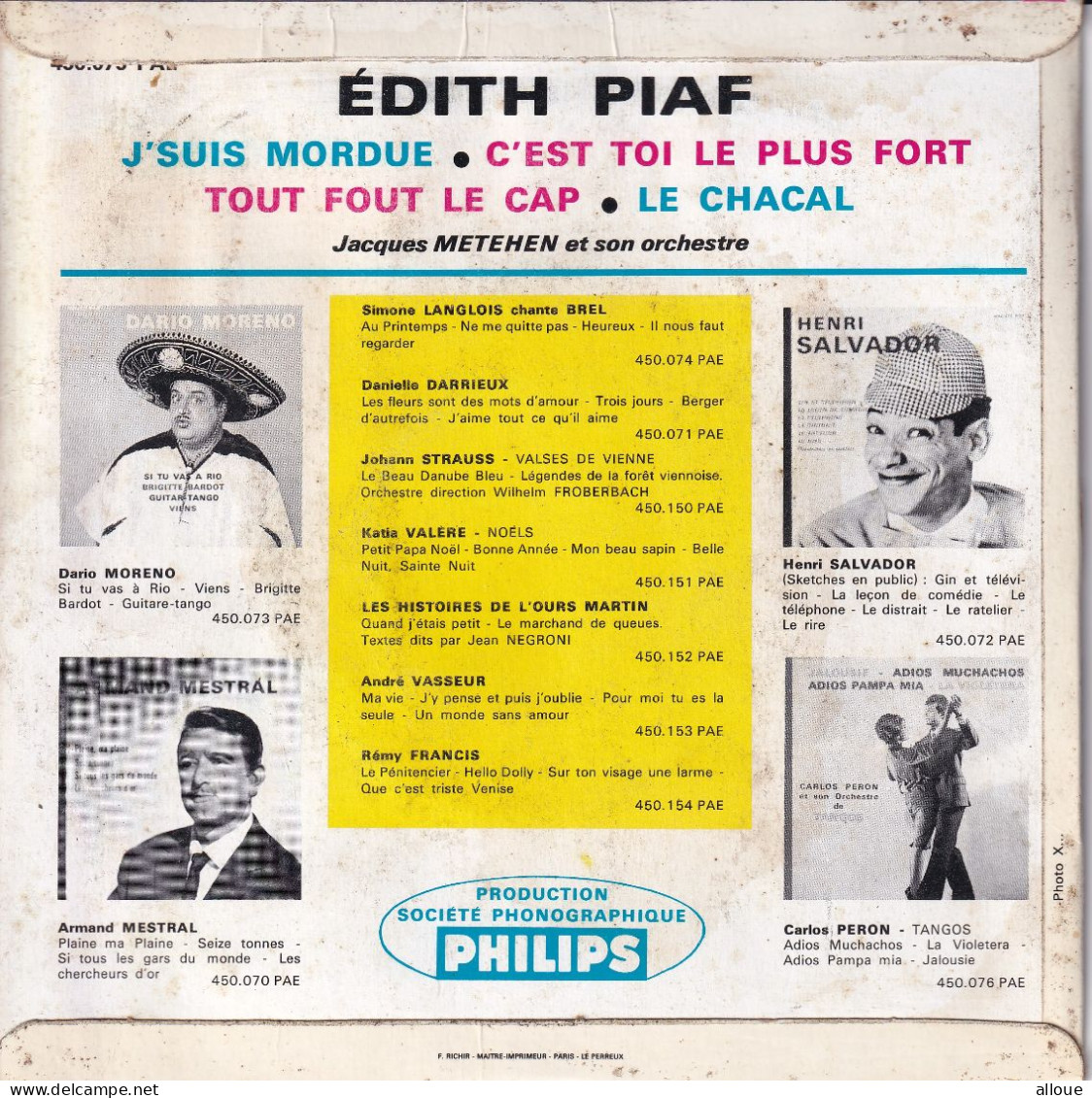 EDITH PIAF - FR EP - J'SUIS MORDUE + 3 - Sonstige - Franz. Chansons