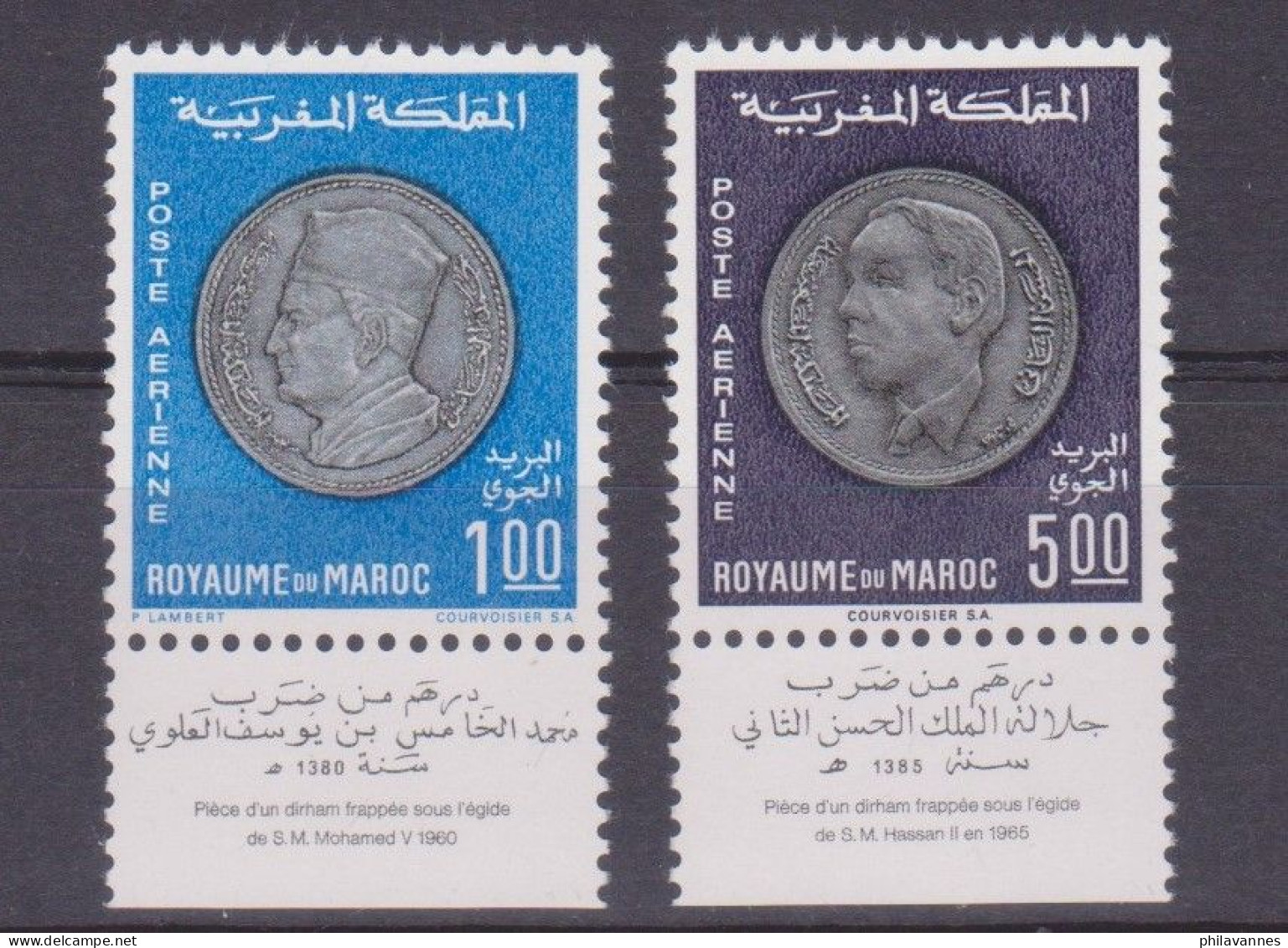 MAROC, Poste Aérienne N°117 +118  , Neuf **,cote  19€( Maroc/017) - Marokko (1956-...)