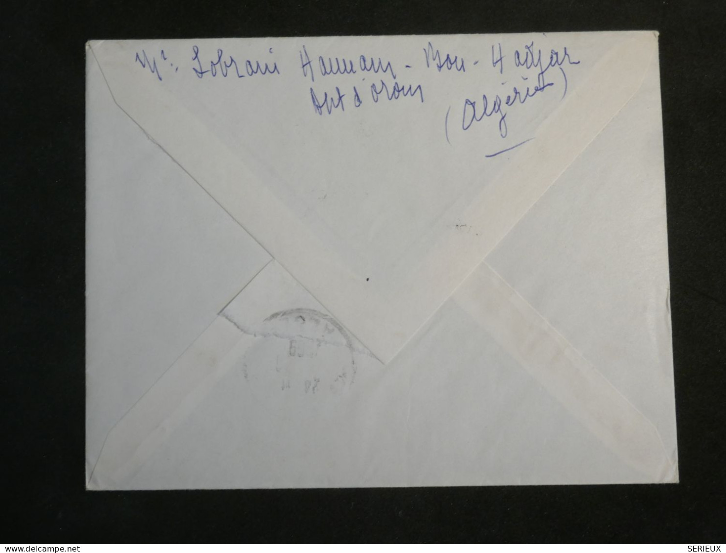 DL0  ALGERIE BELLE LETTRE RECO   1959  ORAN    A ALGER +AFF.  INTERESSANT+ + - Lettres & Documents