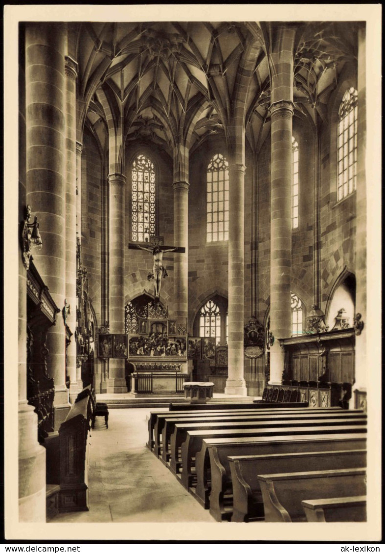 Schwäbisch Hall STADTKIRCHE ST. MICHAEL Chor 1495-1525 Mit Dem Kruzifix 1950 - Schwäbisch Hall