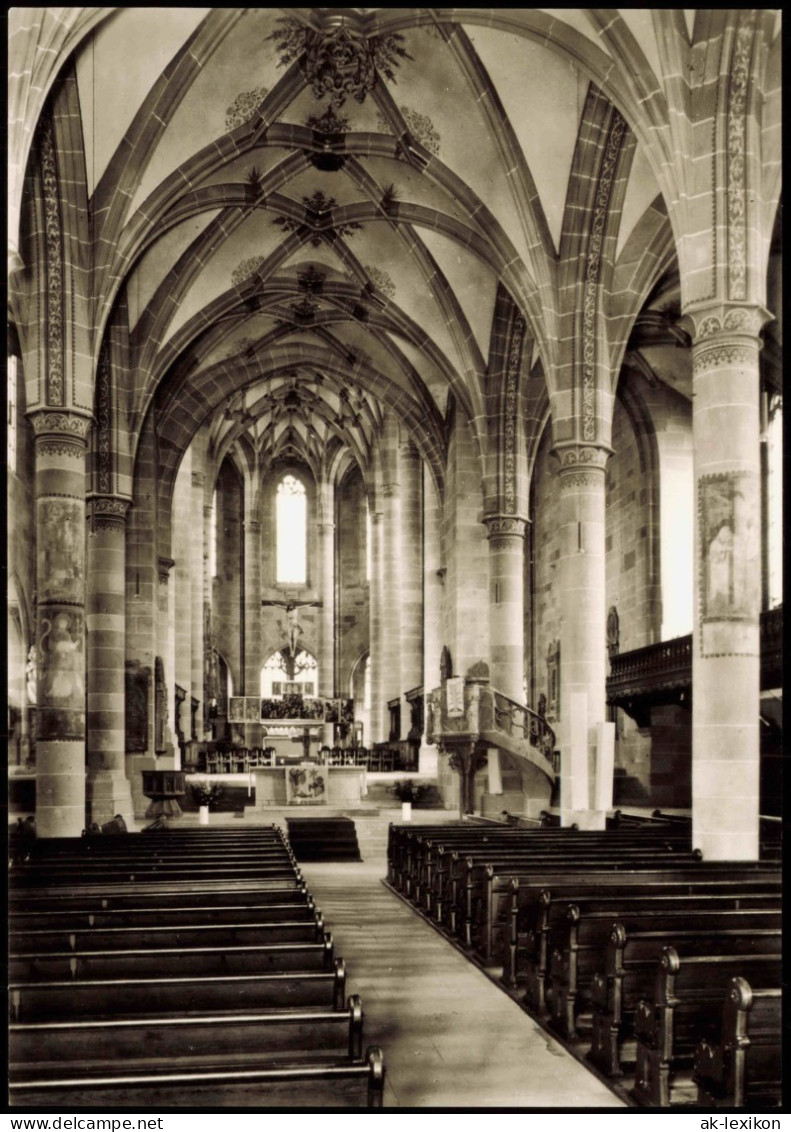 Ansichtskarte Schwäbisch Hall St. Michaelskirche Innenansicht 1960 - Schwaebisch Hall