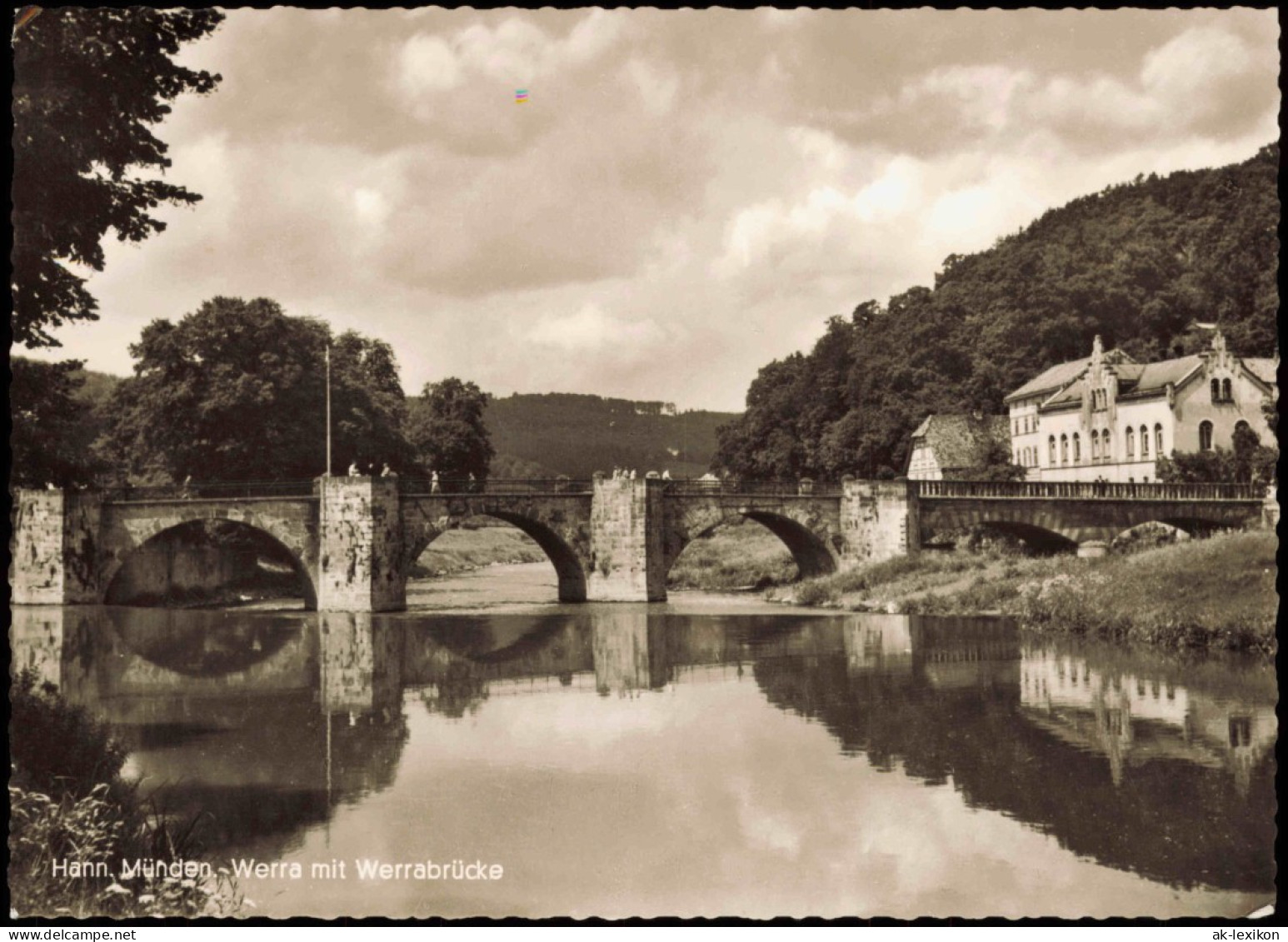 Ansichtskarte Hann. Münden Werra Mit Werrabrücke 1960 - Hannoversch Muenden