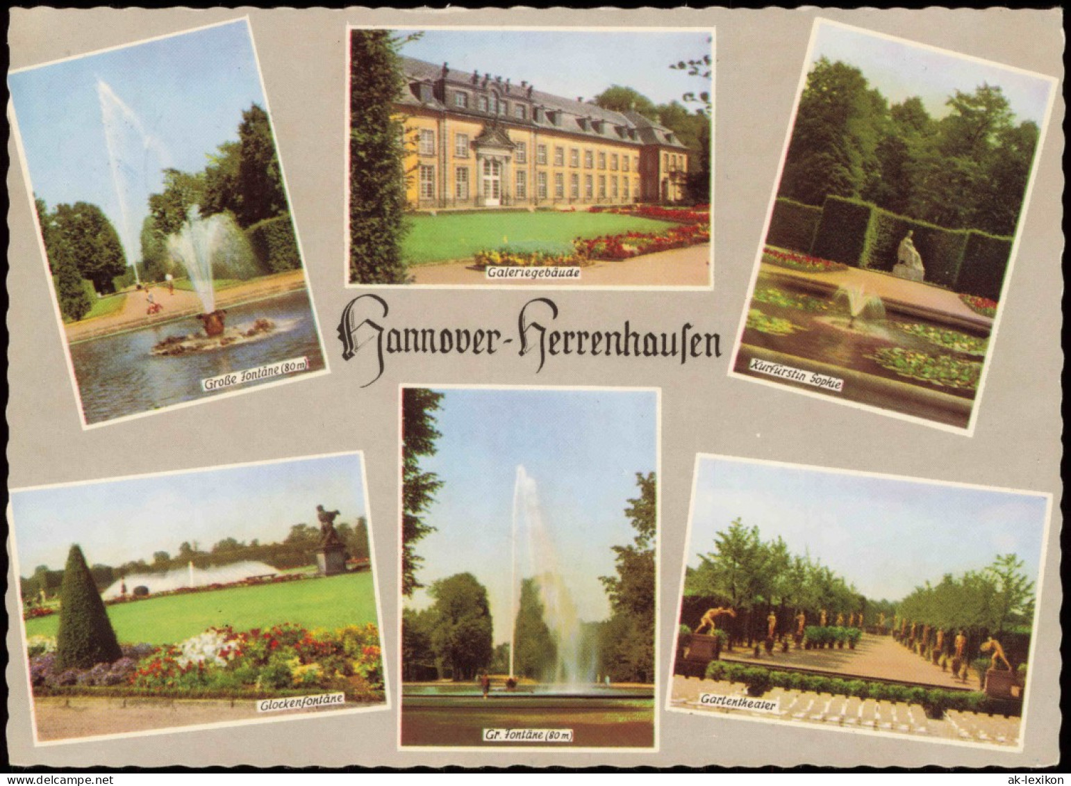 Ansichtskarte Herrenhausen-Hannover Springbrunnen Und Gartenanlagen 1966 - Hannover