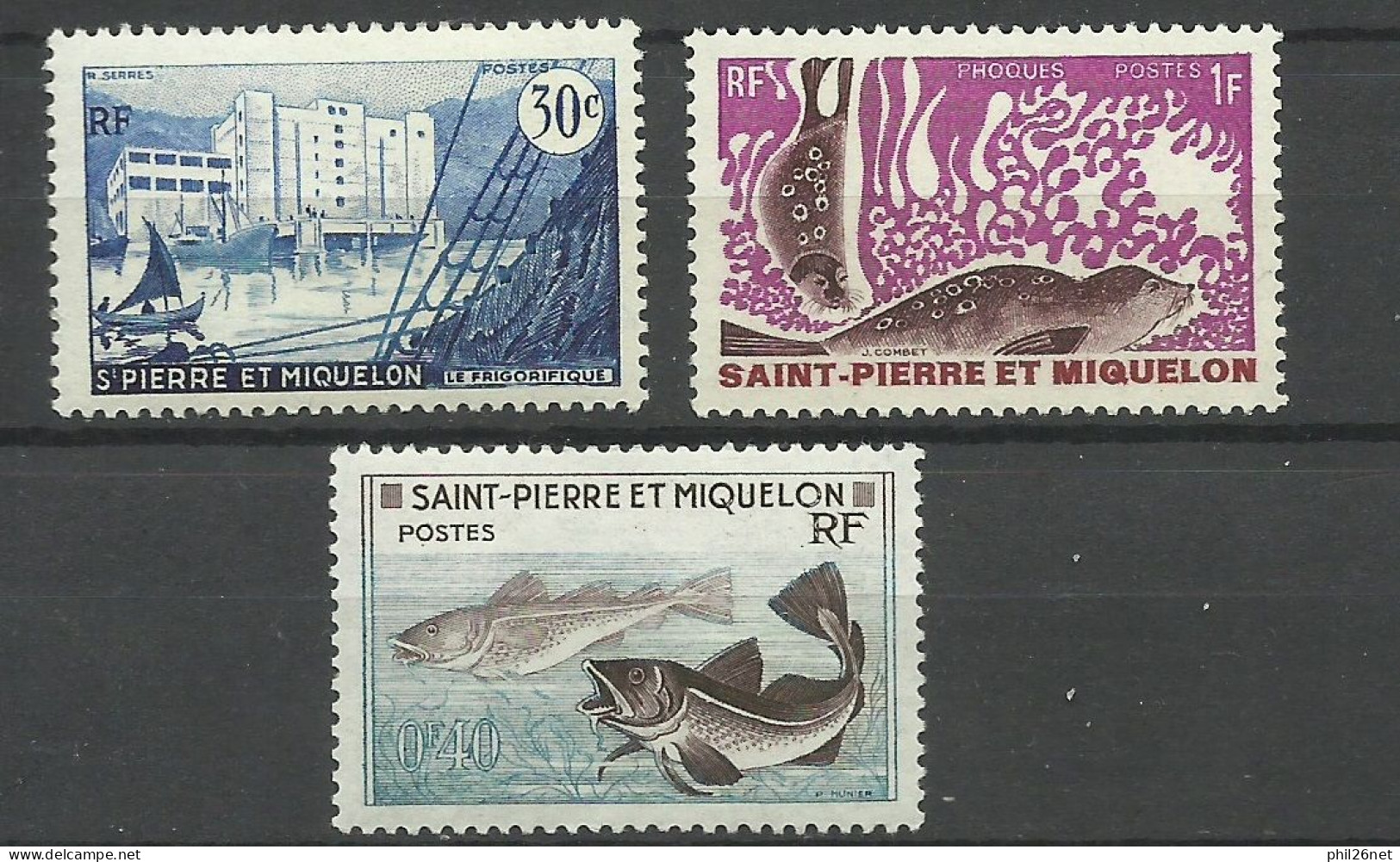 Saint Pierre Et Miquelon SPM N°  348 Et 353 Neufs  *   B/TB   Et N° 391 Neuf * *   B/TB  Voir Scans  Soldé  ! ! ! - Nuevos