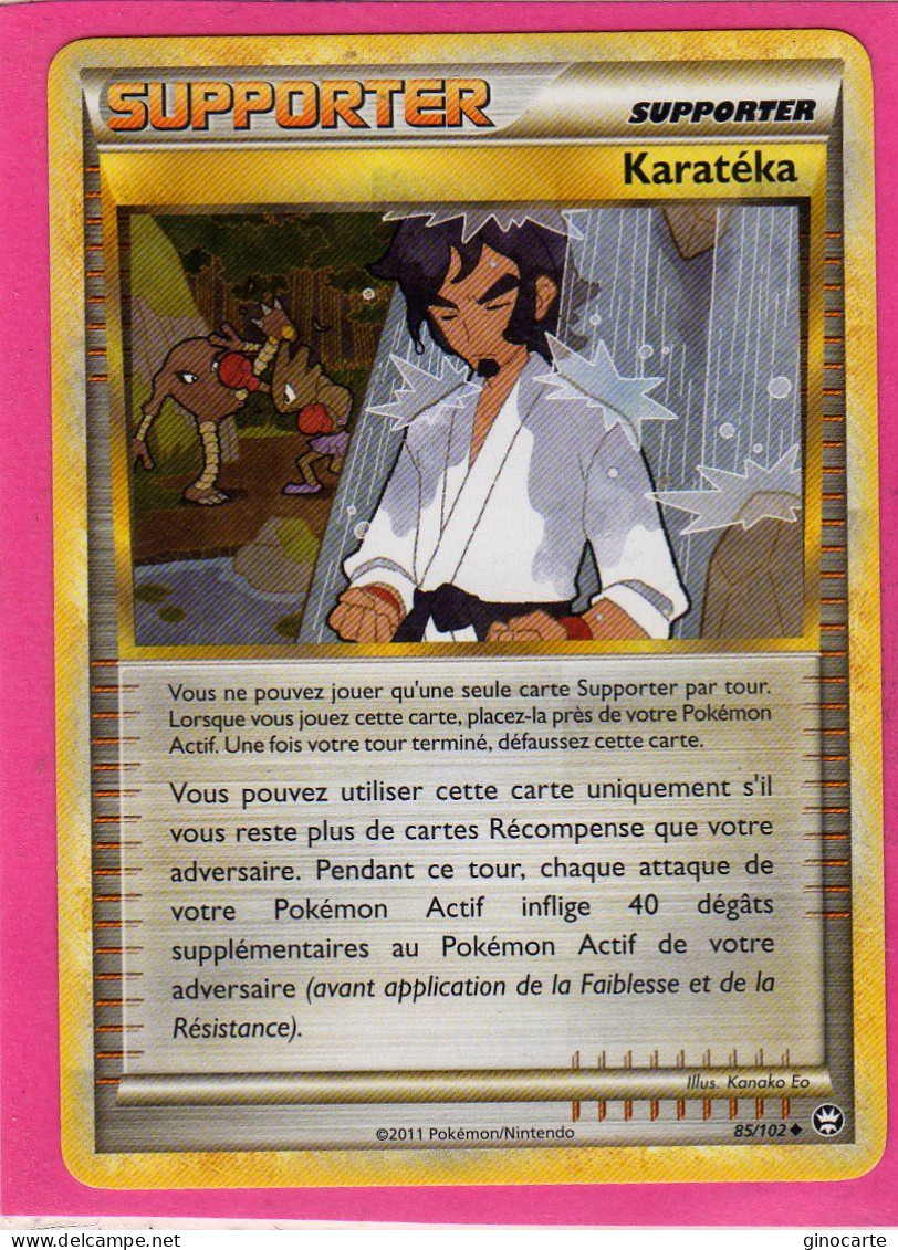 Carte Pokemon Francaise 2011 Heart Gold Triomphe 85/102 Karateka Neuve - HeartGold SoulSilver