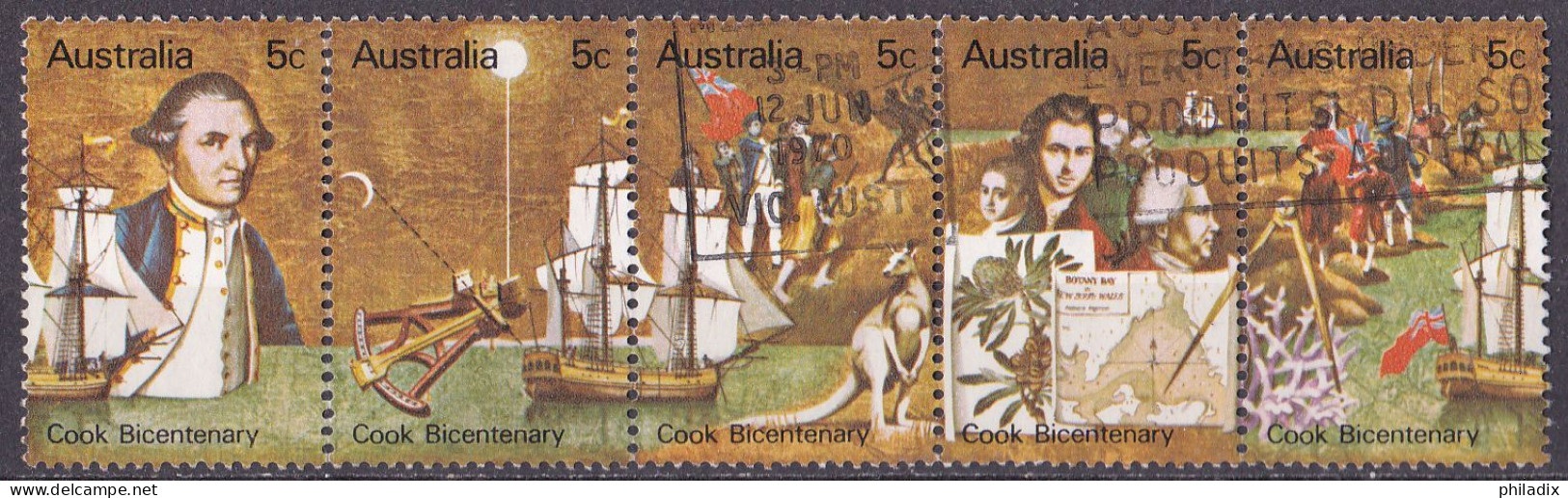 # Australien Satz Von 1971 O/used (A5-1) - Used Stamps