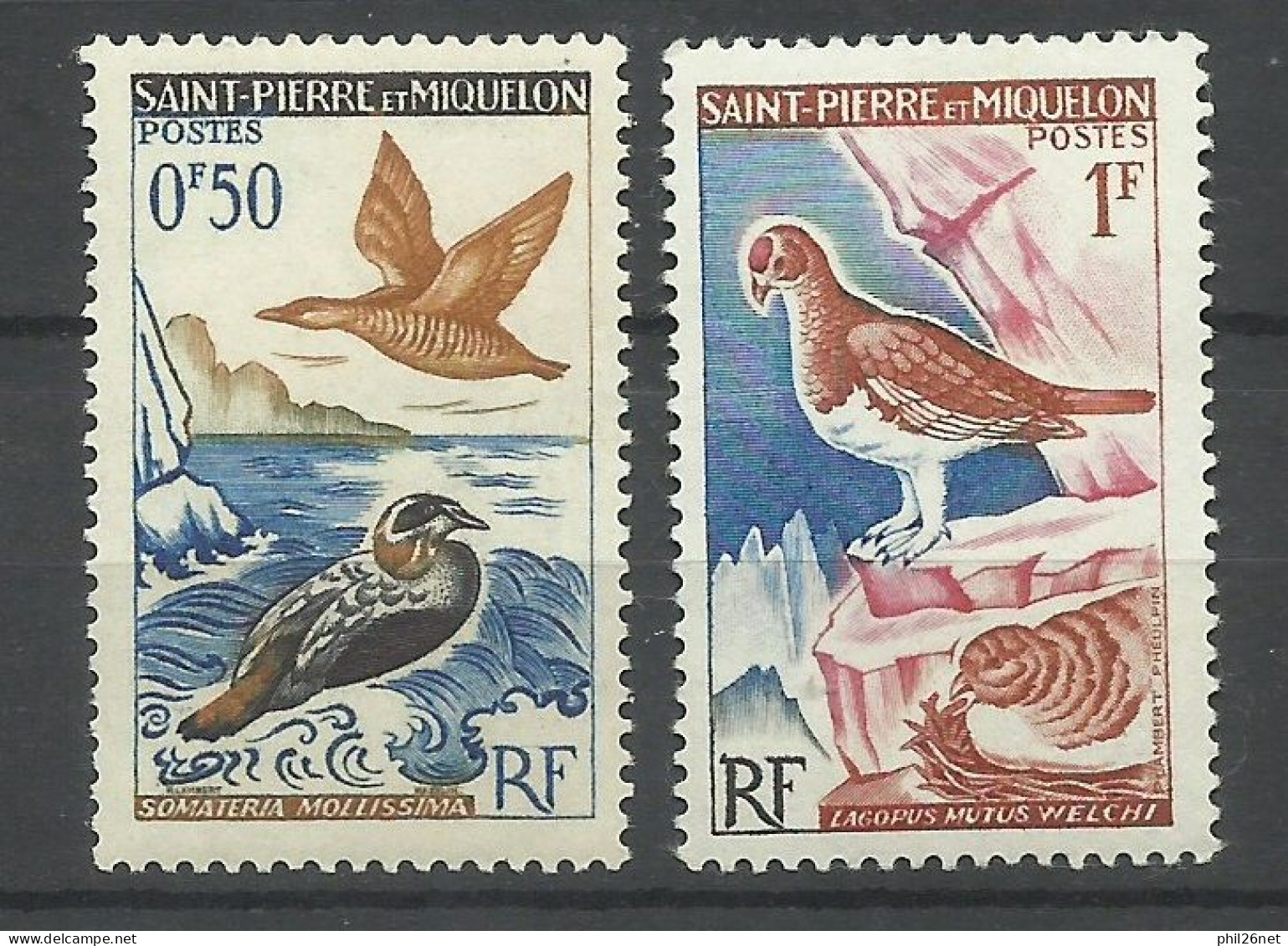 Saint Pierre Et Miquelon SPM N°  364 Et 365  Neufs * *   B/TB  Voir Scans  Soldé  ! ! ! - Unused Stamps