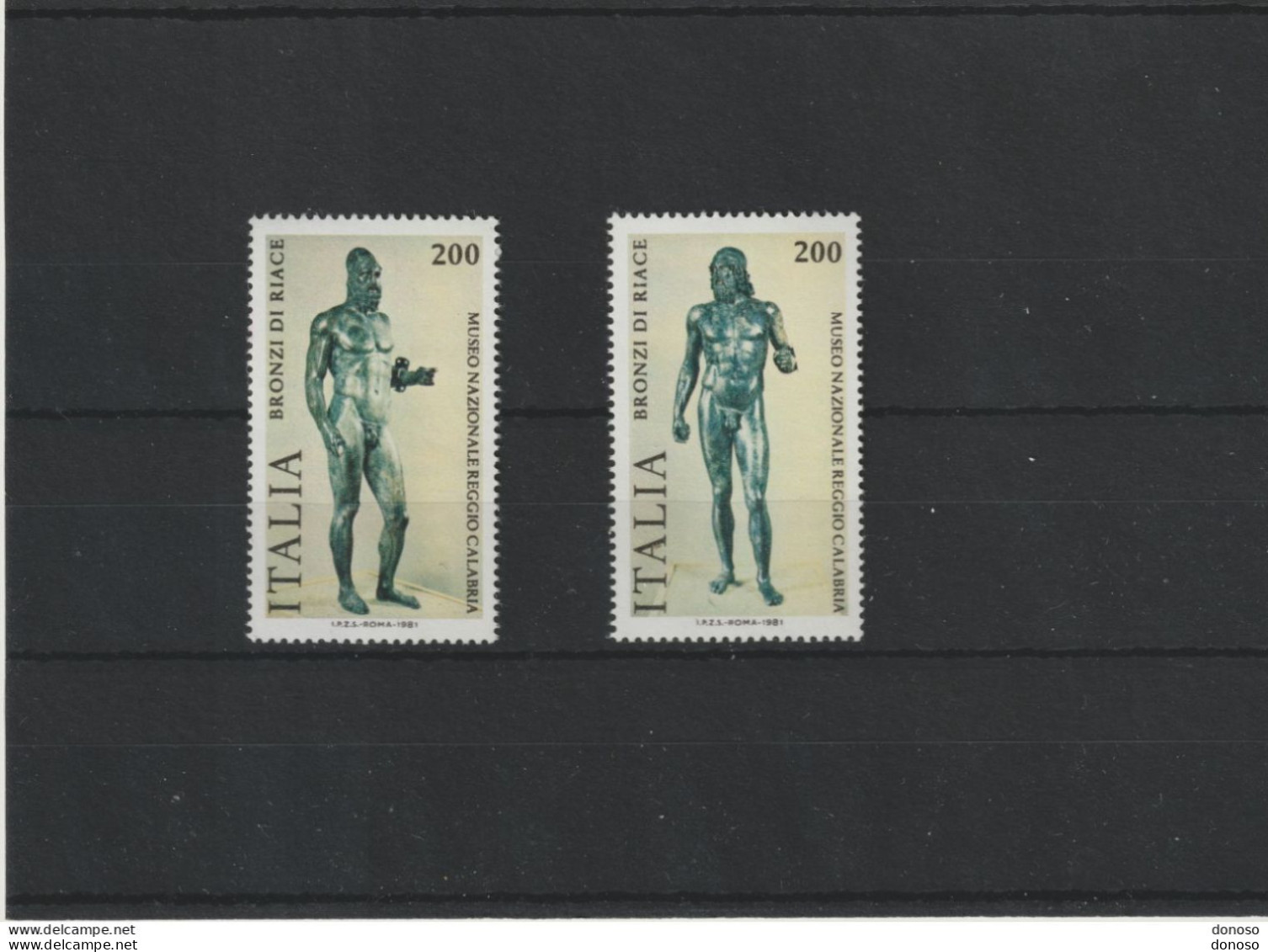 ITALIE 1981 Archéologie, Sculptures, Bronzes De Riace Yvert 1507-1508 NEUF** MNH - 1981-90: Neufs