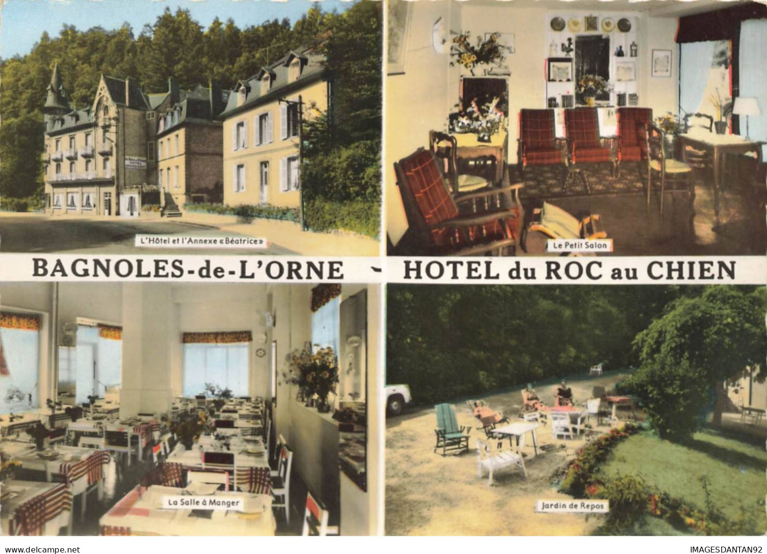 61 BAGNOLES DE L ORNE AK#DC562 MULTI-VUES HOTEL DU ROC AU CHIEN ET SON ANNEXE STATION THERMALE - Bagnoles De L'Orne