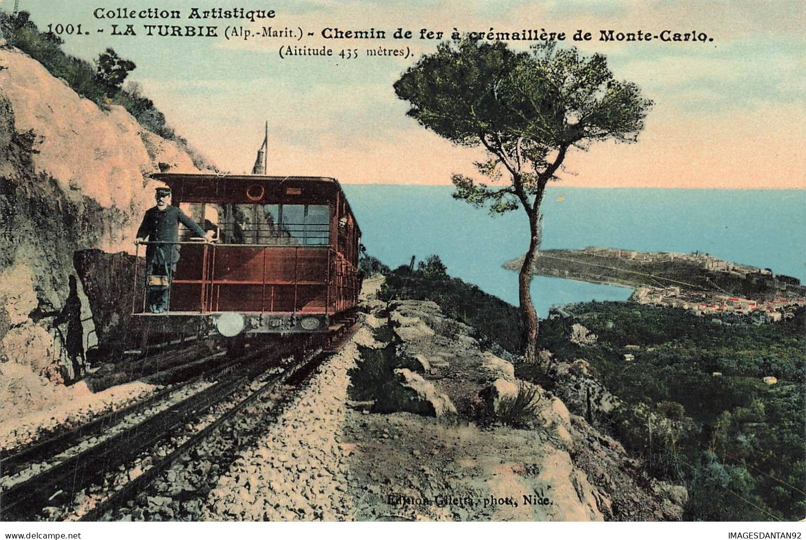 06 LA TURBIE AN#MK0123 CHEMIN DE FER A CREMAILLERE DE MONTE CARLO LOCOMOTIVE TRAIN - La Turbie