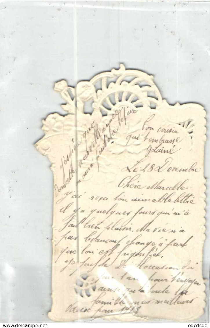 Carte Gaufrée Souvenir Affectueux RV - Other & Unclassified