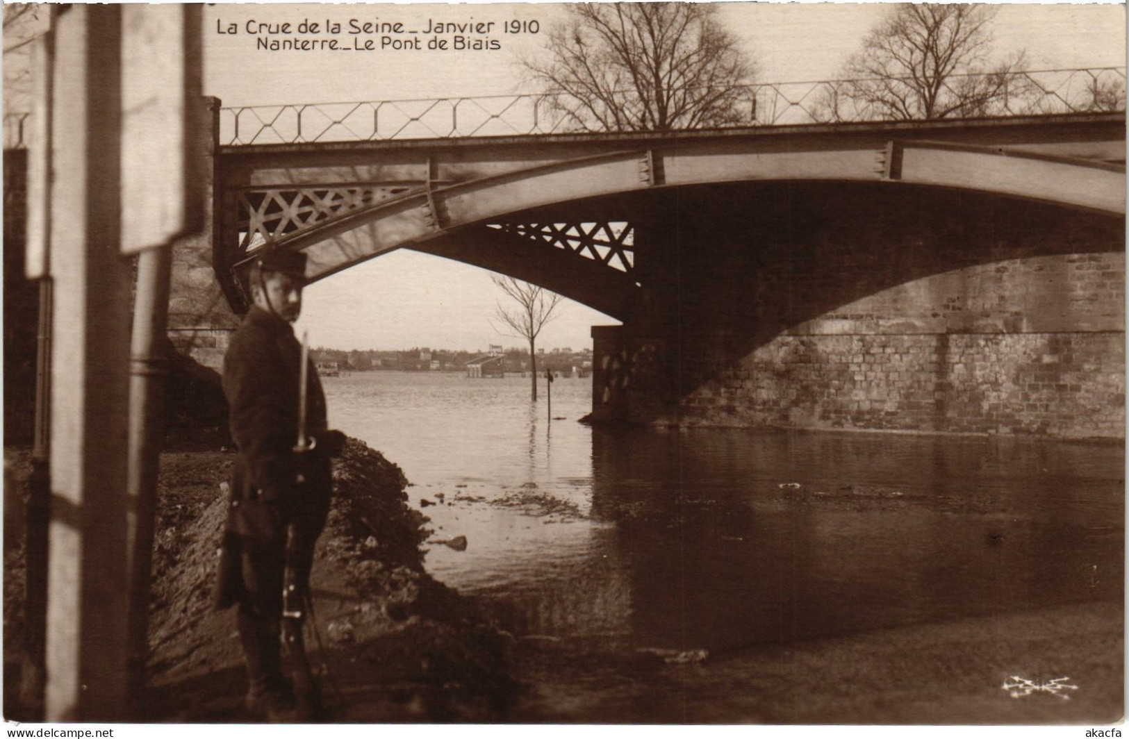 CPA Nanterre Pont De Biais Inondations (1391186) - Nanterre