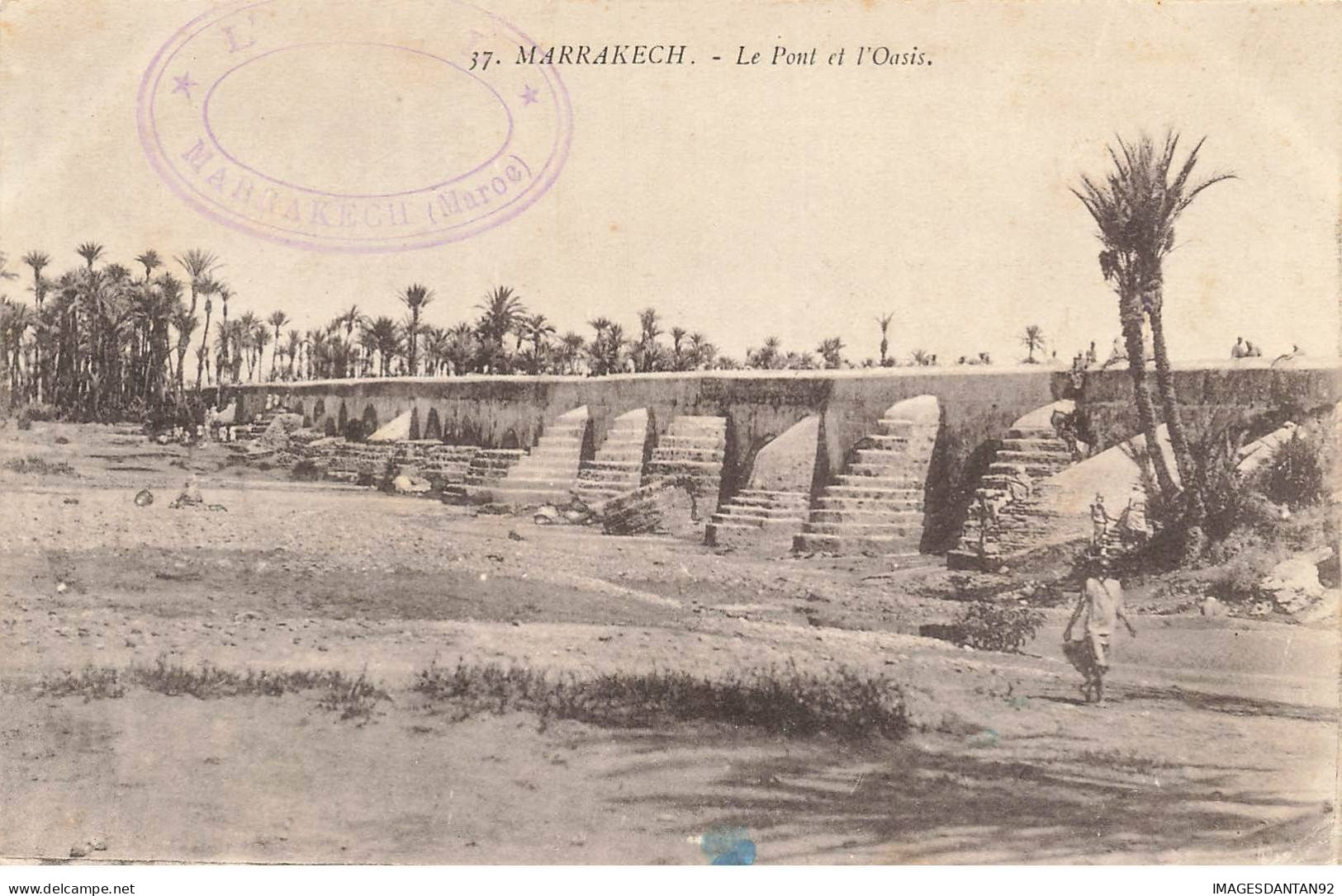 MAROC AM#DC389 MARRAKECH LE PONT ET L OASIS - Marrakesh