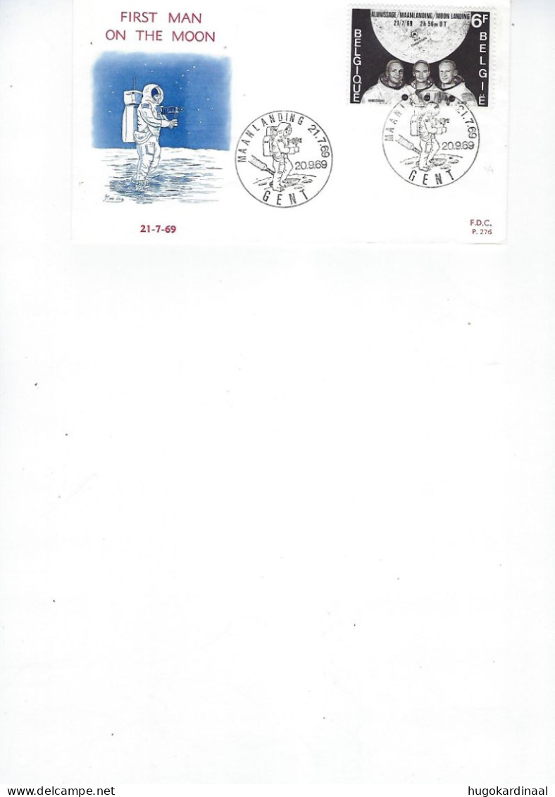 FDC 276 1969 First Man On The Moon - 1961-1970