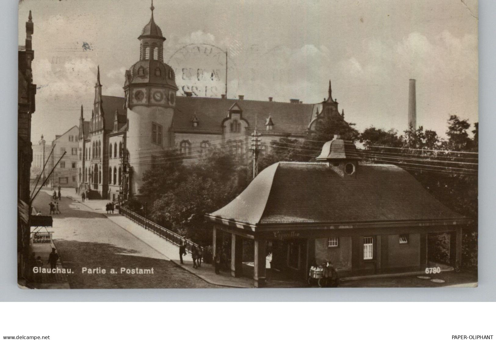 0-9510 GLAUCHAU, Partie Am Postamt, 1928 - Glauchau