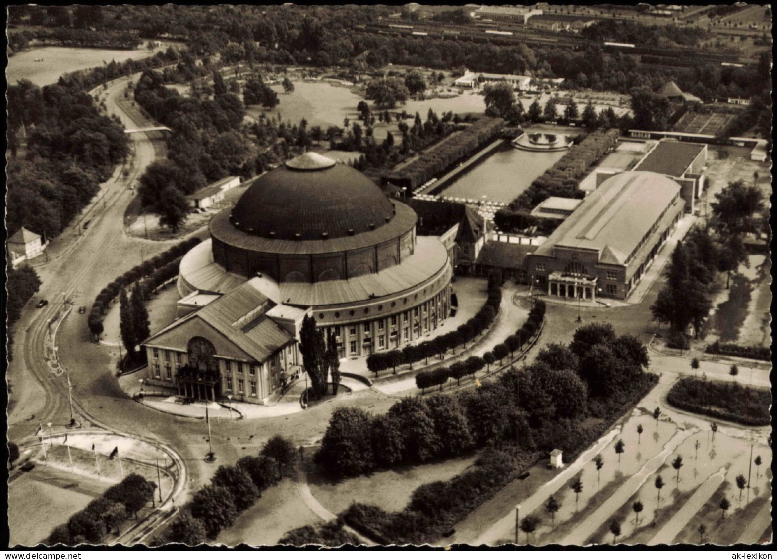 Ansichtskarte Hannover Stadthalle Luftbild 1960 - Hannover