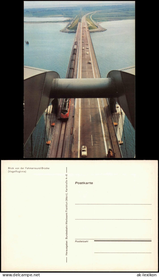 Ansichtskarte Fehmarn (Insel) Blick Von Der Fehmarnsund-Brücke Eisenbahn 1979 - Sonstige & Ohne Zuordnung