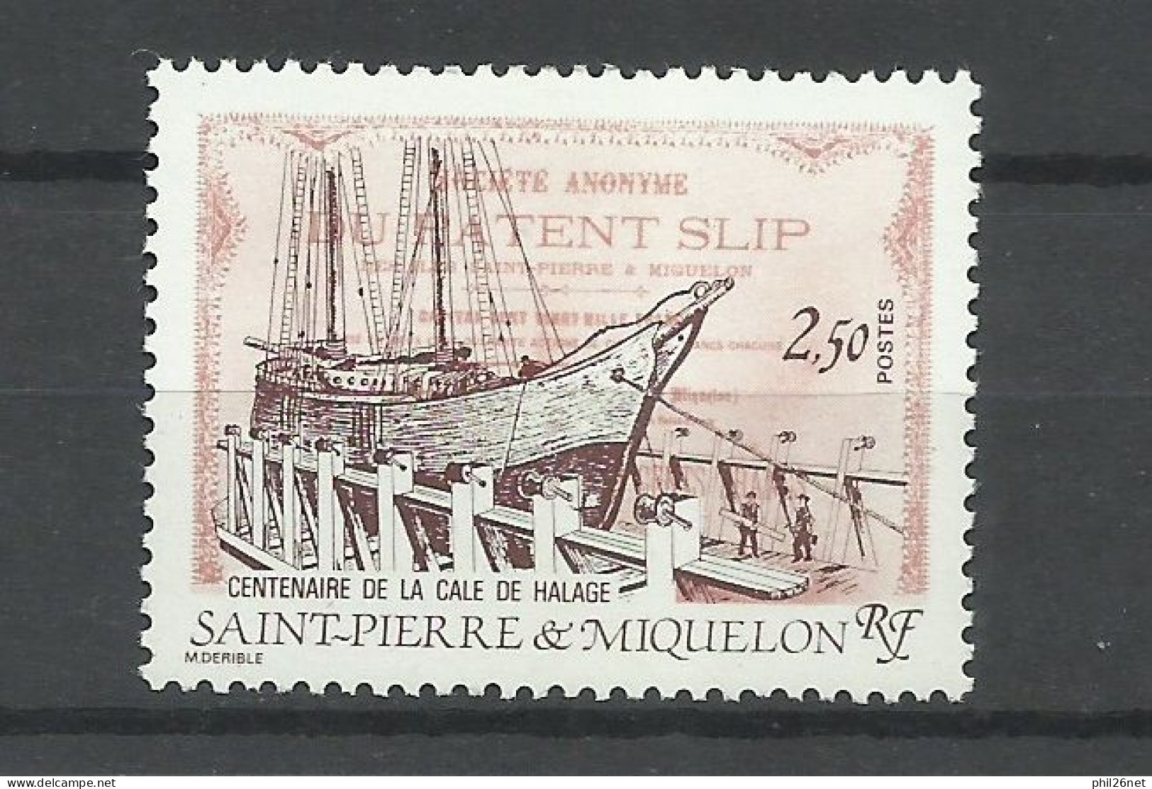 Saint Pierre Et Miquelon SPM N°  479     Voilier  Sur Cale   Neuf * *   B/TB  Voir Scans  Soldé  ! ! ! - Neufs