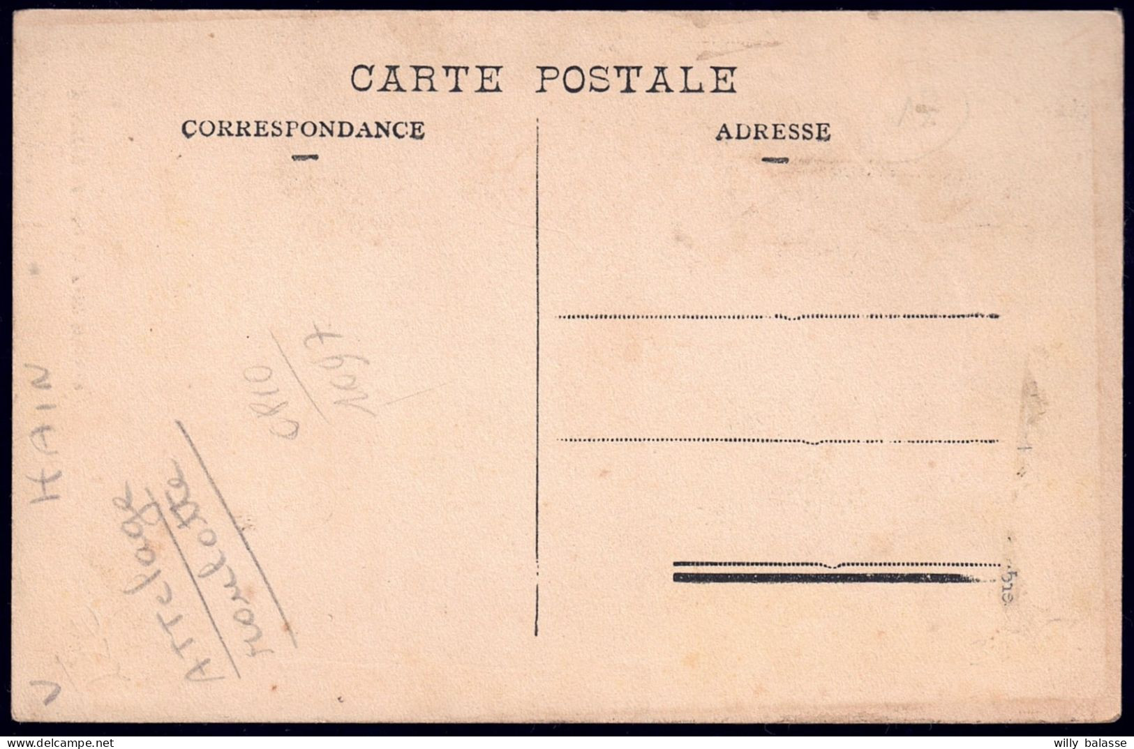 +++ CPA - WASMES - Eglise Du Petit Wasmes - Attelage Roulotte // - Colfontaine