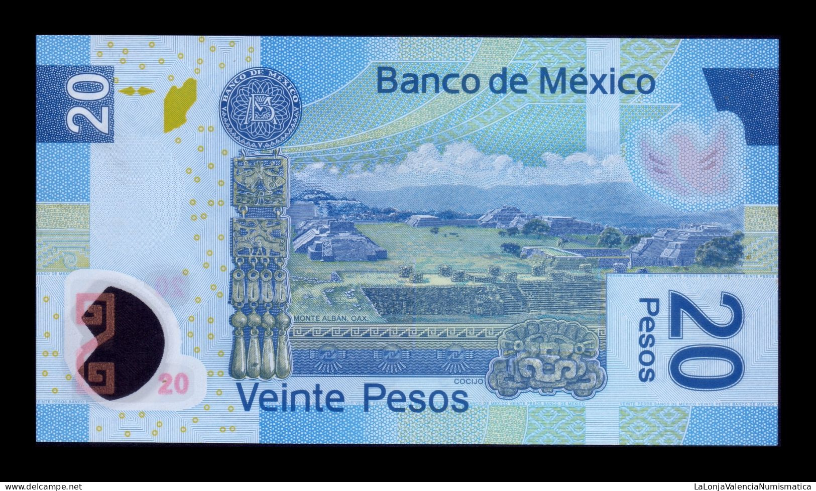 México 20 Pesos Benito Juárez 2006 Pick 122c Serie C Polímero Ebc Xf - Mexico