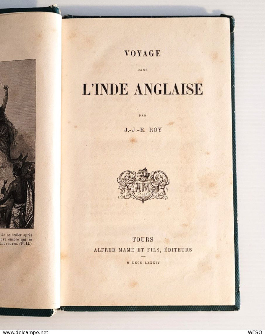 51- Marne-ORBAIS-L'ABBAYE - Hotel- Ecole - Voyage Dans L'Inde Anglaise - Roy -Mame- - 1801-1900