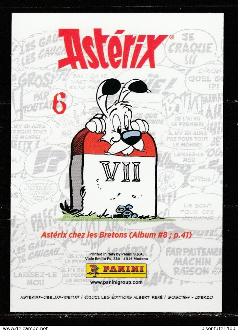 ASTERIX : Carte à Collectionner N° 6 De L'album PANINI "Astérix, L'album De Voyages" De 2022. - Franse Uitgave