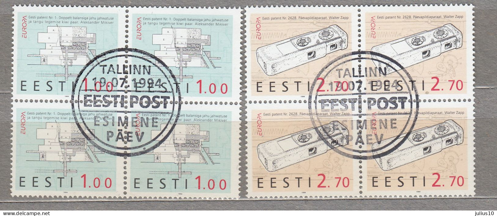 ESTONIA 1994 Europa CEPT Used Mi 233-234 # Est289 - Estonia