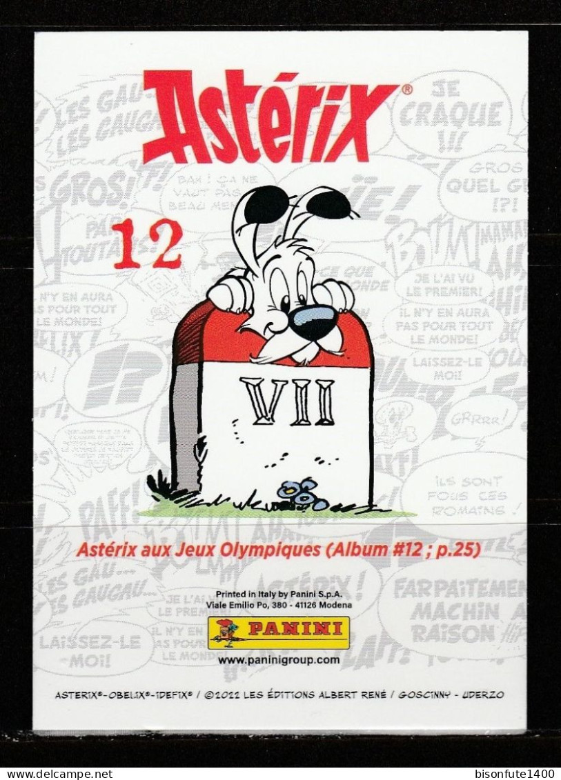 ASTERIX : Carte à Collectionner N° 12 De L'album PANINI "Astérix, L'album De Voyages" De 2022. - Edition Française
