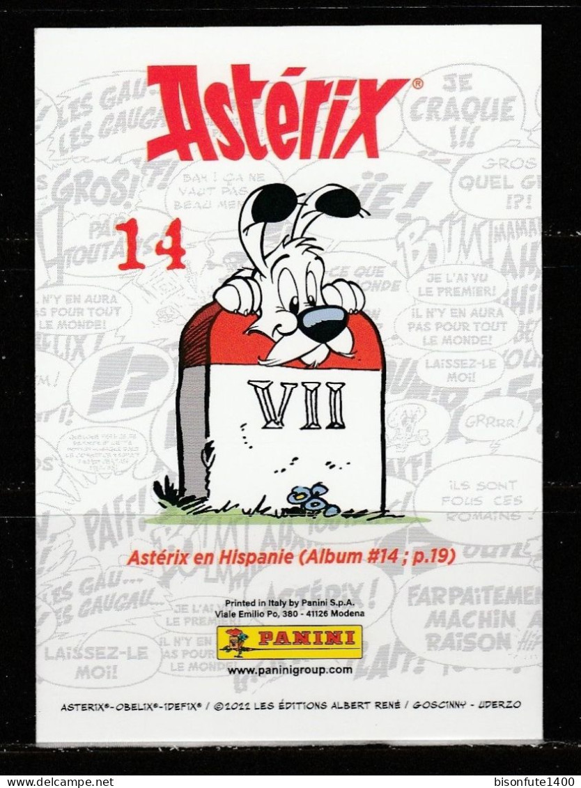 ASTERIX : Carte à Collectionner N° 14 De L'album PANINI "Astérix, L'album De Voyages" De 2022. - Franse Uitgave