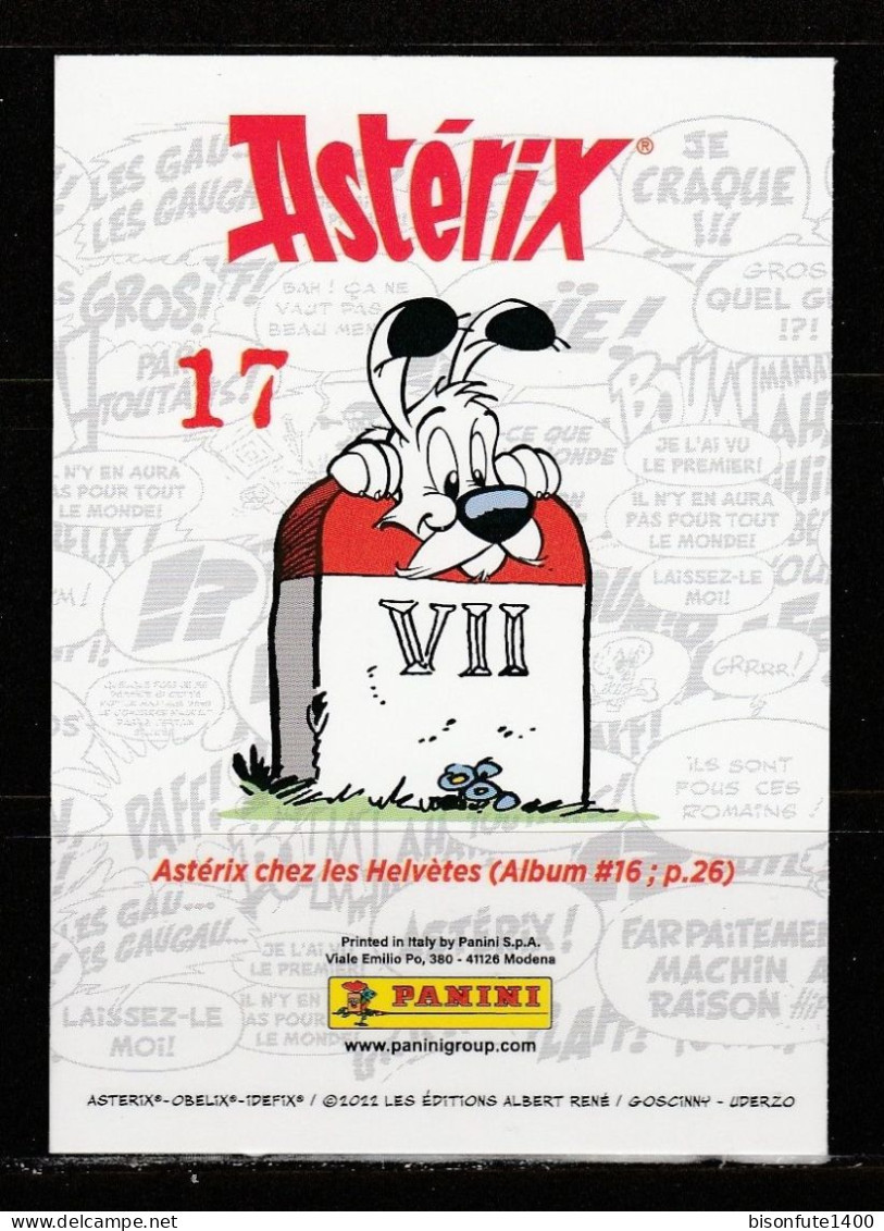 ASTERIX : Carte à Collectionner N° 17 De L'album PANINI "Astérix, L'album De Voyages" De 2022. - Edition Française