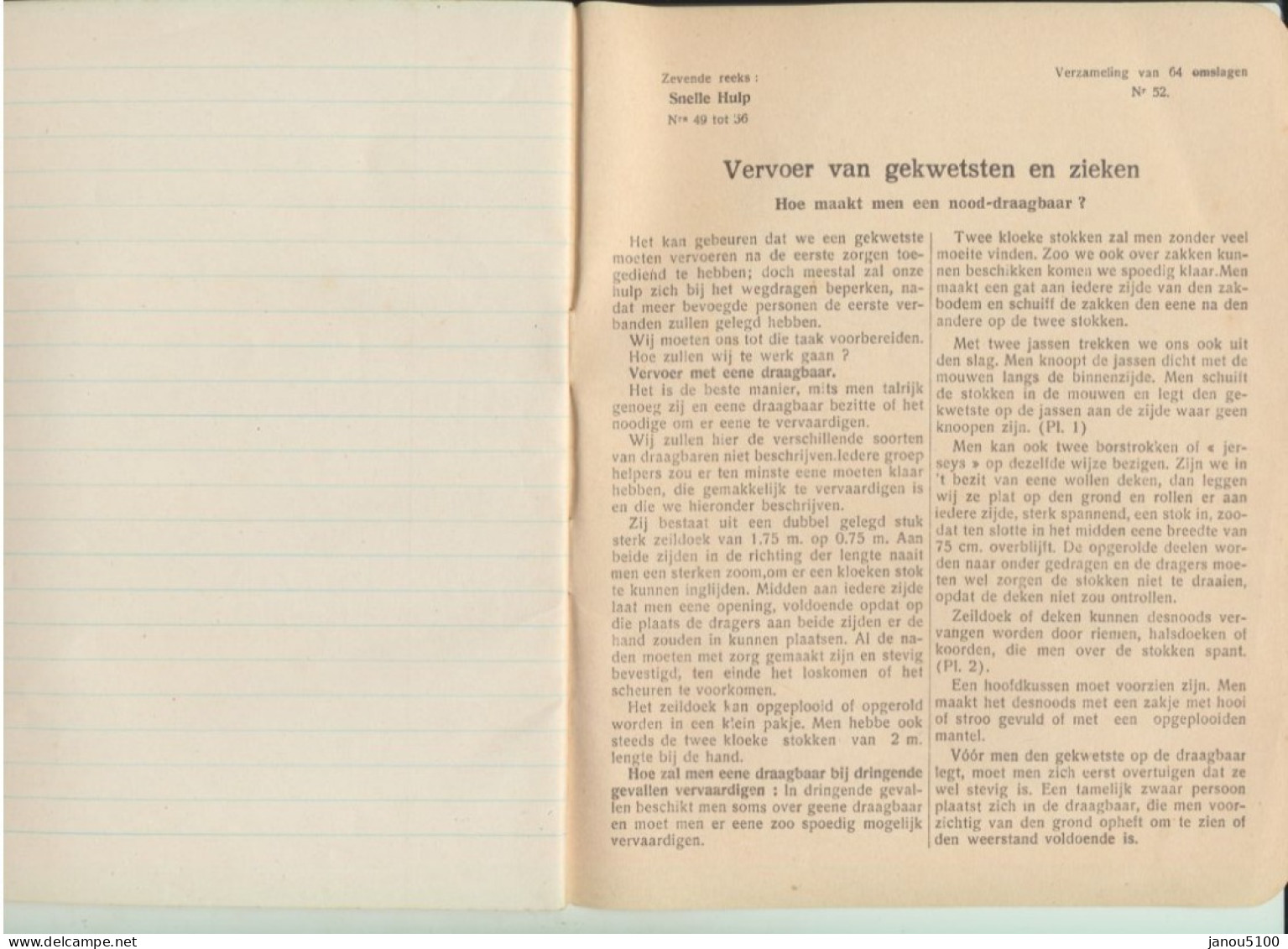 VIEUX PAPIERS  CAHIER POUR LA CROIX ROUGE  "COUVERTURE ILLUSTREE PAR JEAN DROIT  (1884-1961)  N° 52 " - Infantiles