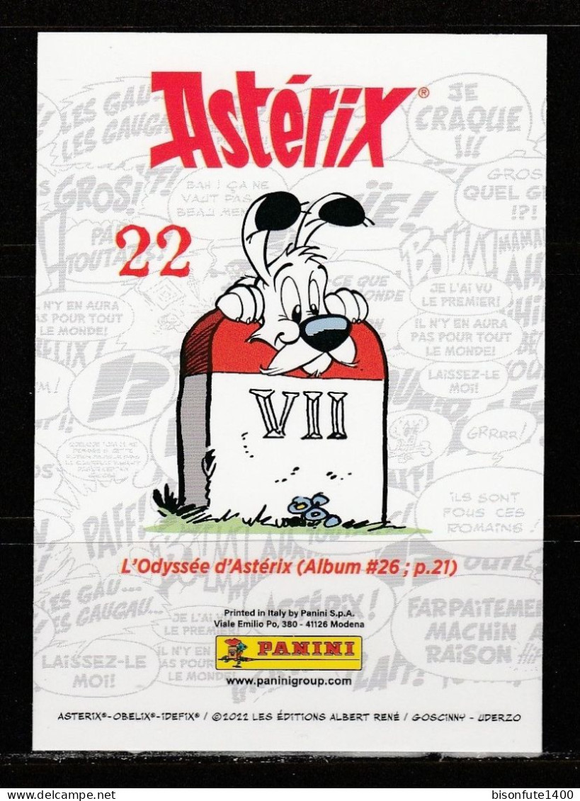 ASTERIX : Carte à Collectionner N° 22 De L'album PANINI "Astérix, L'album De Voyages" De 2022. - French Edition