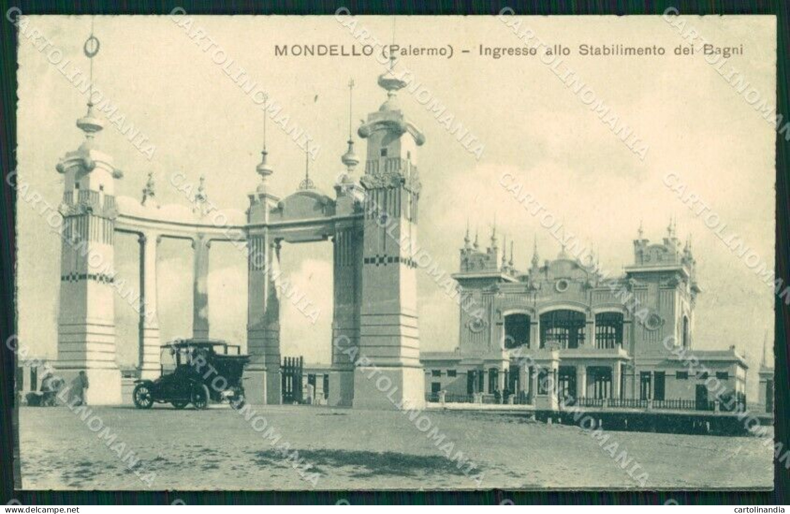 Palermo Mondello Stabilimento Balneare Cartolina MT1927 - Palermo