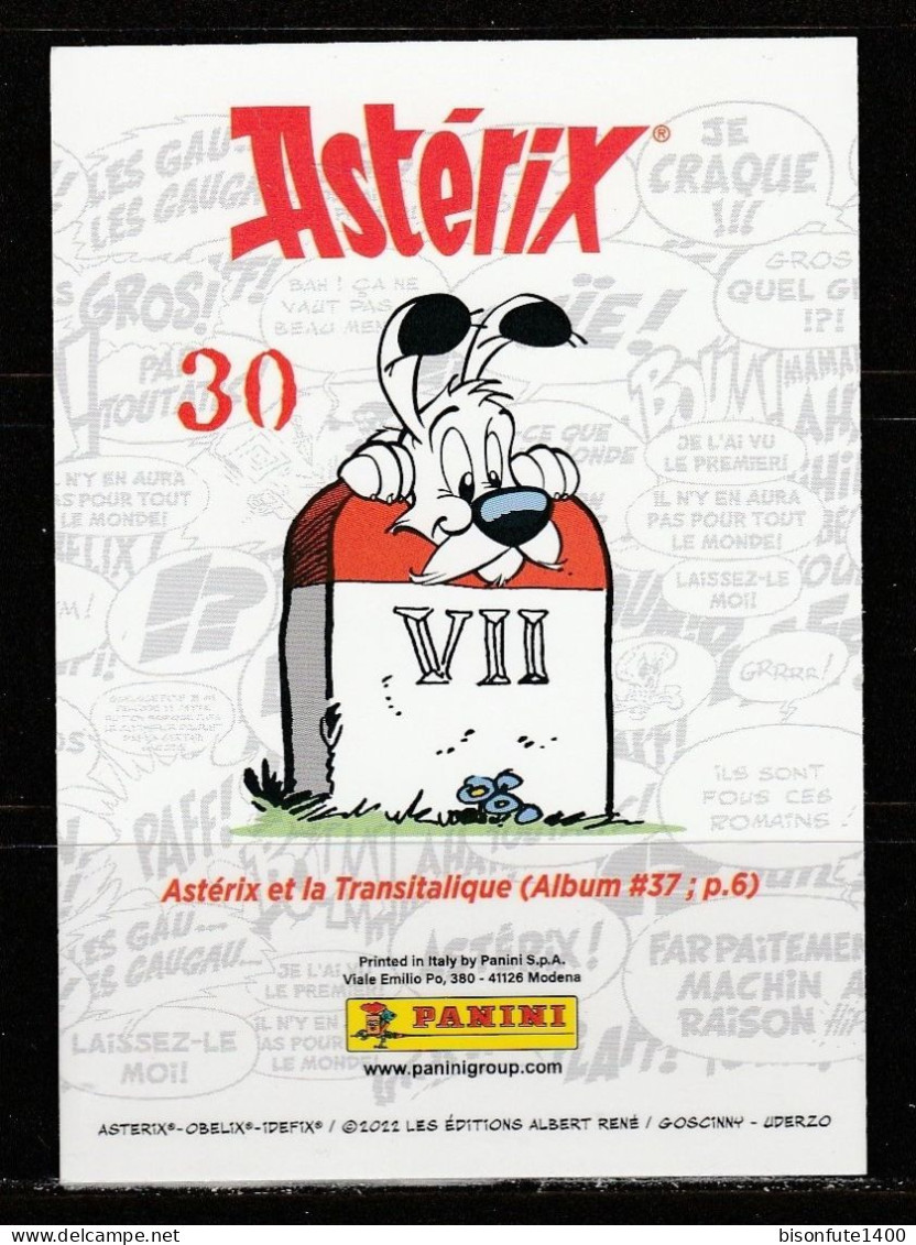 ASTERIX : Carte à Collectionner N° 30 De L'album PANINI "Astérix, L'album De Voyages" De 2022. - Edition Française